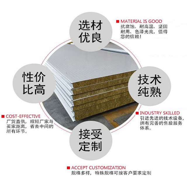 安装彩钢岩棉泡沫净化板时的注意点